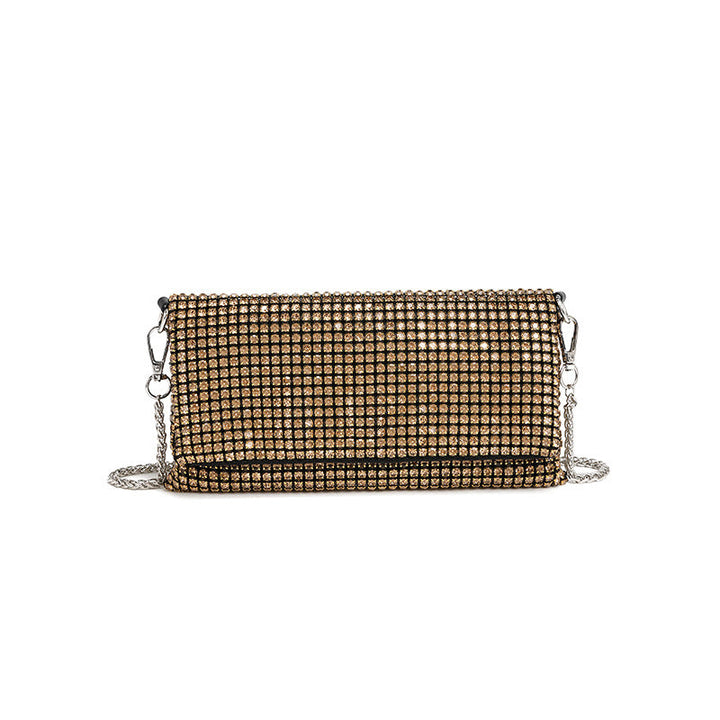 Rhinestone Bag Women Winter Chain Diamond Embedded Shoulder Messenger Bag