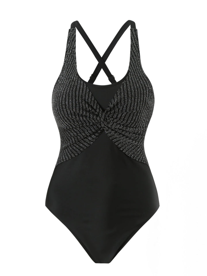 Bikini Solid Color Conservatively Thin Swimsuit at Swimsuit Women