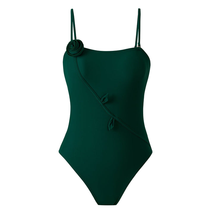3D Three Dimensional Floral One Piece Swimsuit Women Sexy Dress Swimsuit Outfit