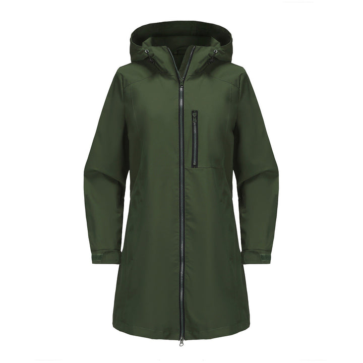 Outdoor Sports Waterproof Windbreaker Women Hooded Long Sleeve Spring Autumn Coat Loose Casual Windproof Women Clothing