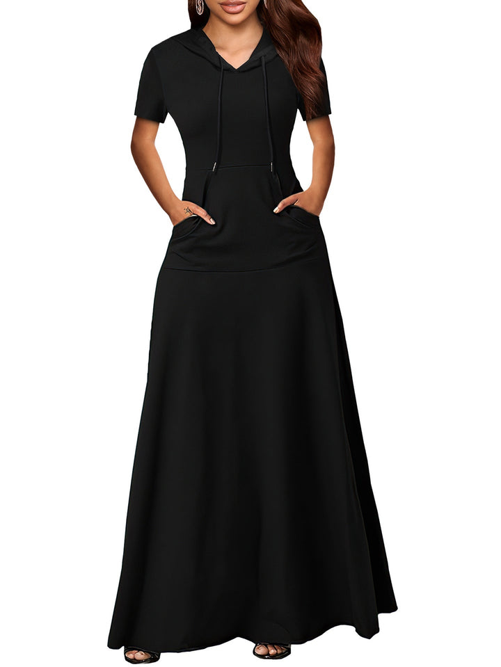 Wal Mart Spring Summer Sexy Sexy Hooded Sweater Maxi Dress Women