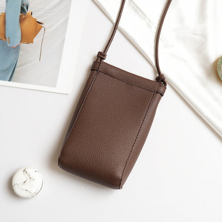Simple Small Shoulder Bag Vertical Mobile Phone Bag Women Mini Crossbody Small Bag
