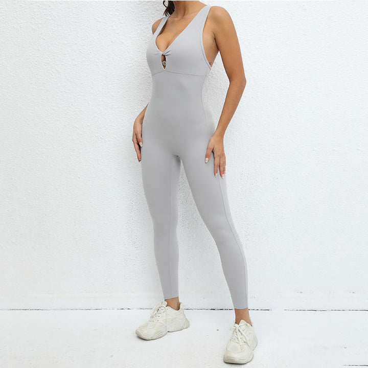Jumpsuit Women One Piece Yoga Sleeveless Workout Clothes Running Sportswear Stretch Tight Training Wear