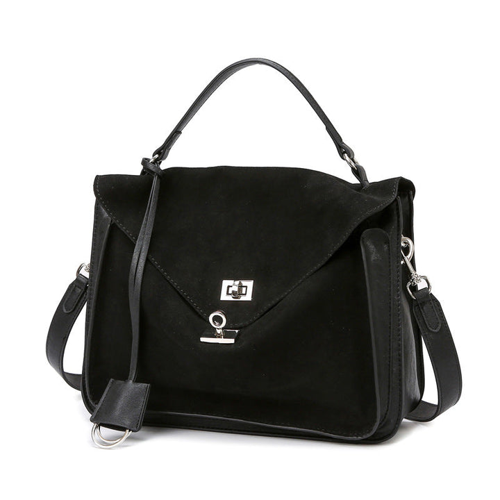 Women Bag Frosted Leather Light Luxury Women Bag High Sense Messenger Bag Handheld Crossbody Bag Large Capacity Office Bag