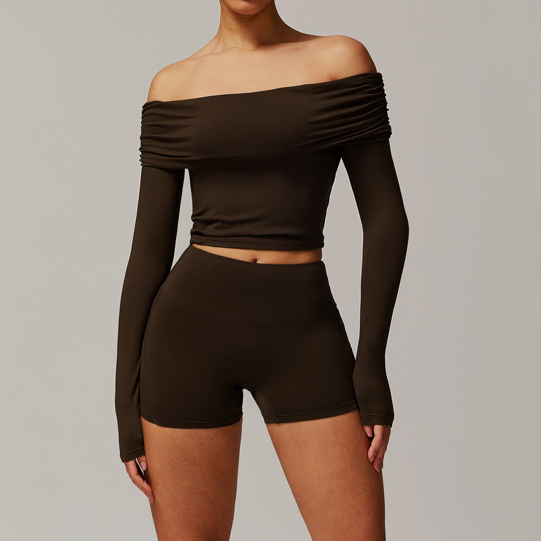 Sollinarry Brushed Yoga Women Casual Comfortable Yoga Clothes Running Exercise Workout Outfit