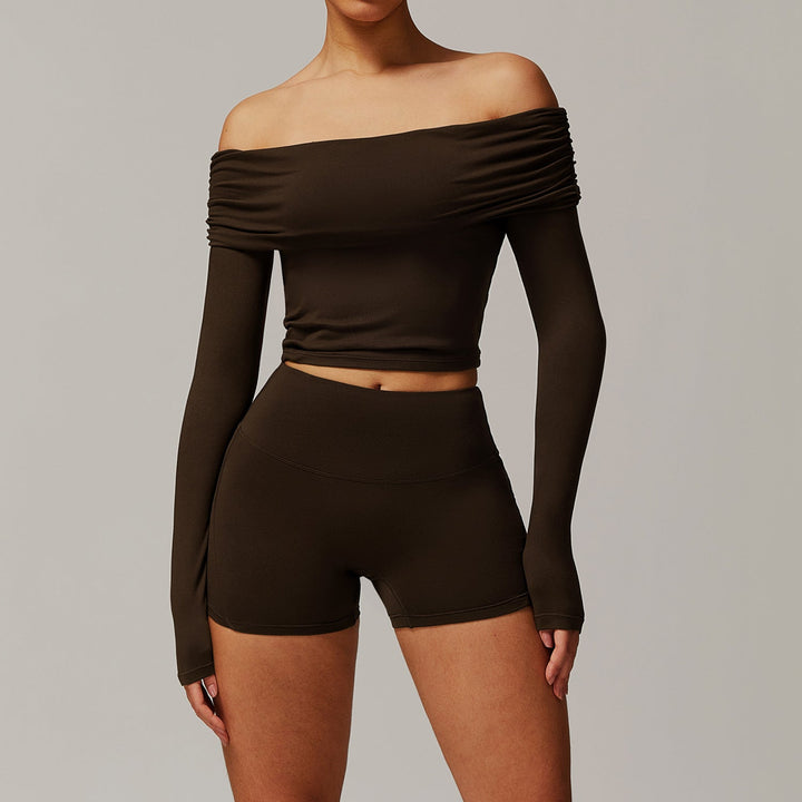 Sollinarry Brushed Yoga Women Casual Comfortable Yoga Clothes Running Exercise Workout Outfit