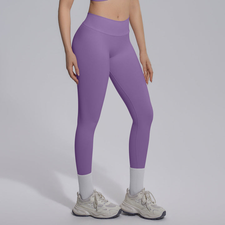 Peach Hip Seamless Knitted Yoga Pants V Skinny Slimming Running Sports Quick Drying Fitness Trousers