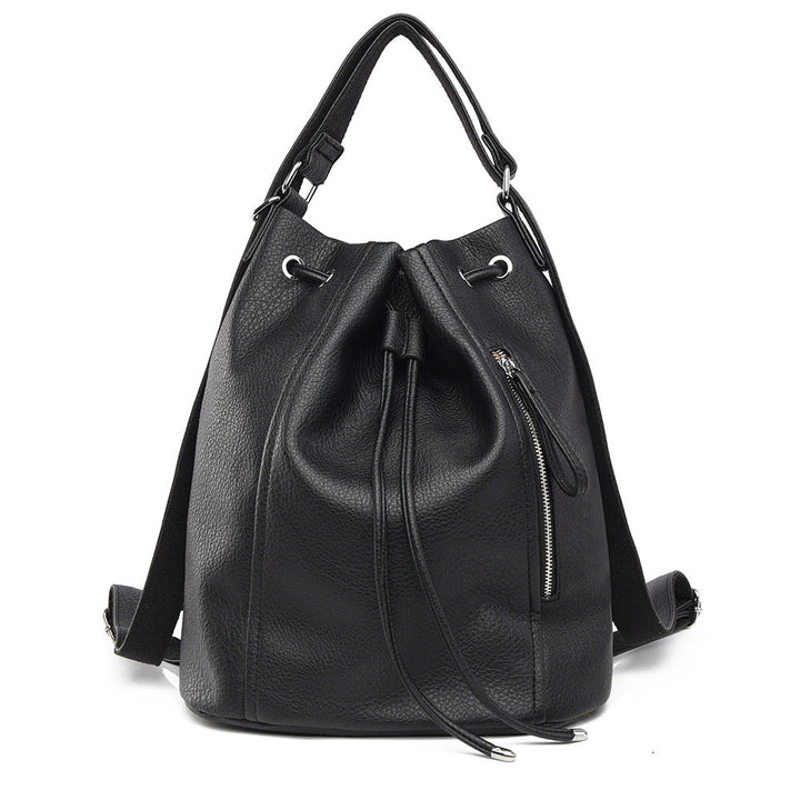 Casual Backpack Retro Women Backpack Drawstring Bag Bag Loose Sense Large Capacity Office Bag Women