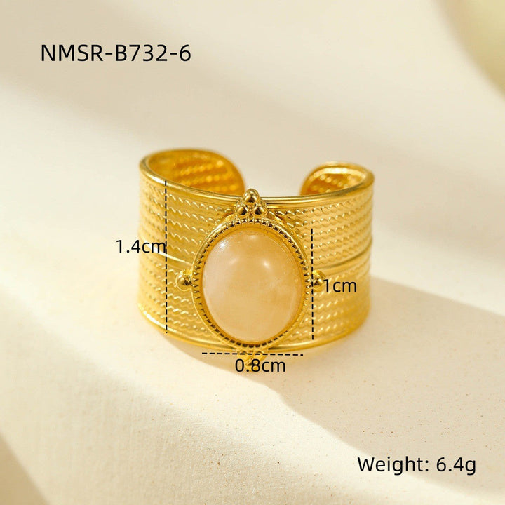 Retro Horus Eye Accessories Ring Light Luxury Trendy High Grade Open Ring Women