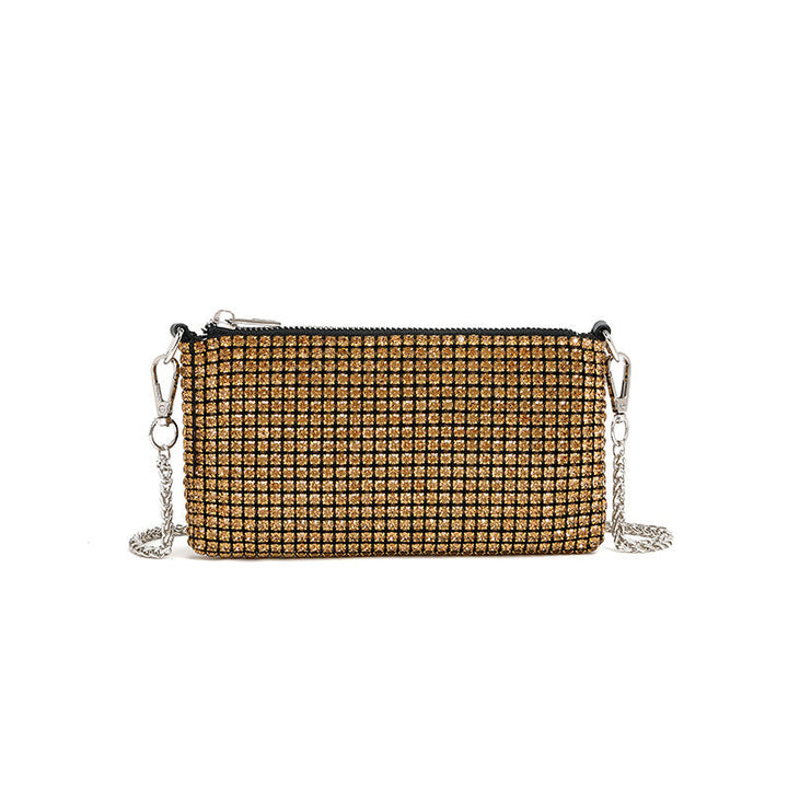 Rhinestone Bag Women Chain Diamond Embedded Shoulder Messenger Bag