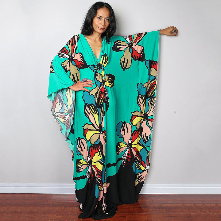 Beach Dress Loose Seaside Vacation Sun Protection Robe Beach Cover Up Swimsuit Outwear Women