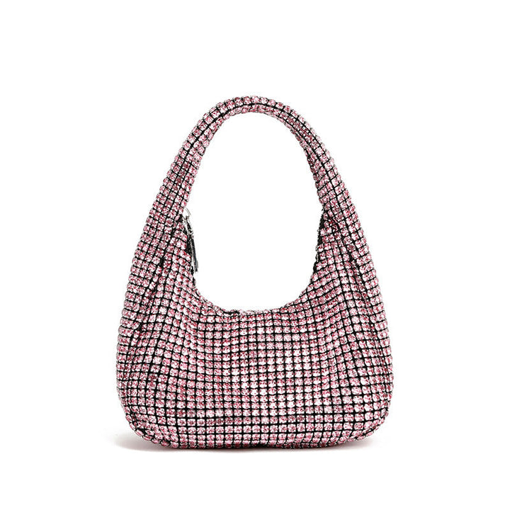 Shiny Diamond Bag Women Blingbling Internet Celebrity One Shoulder Crossbody Chain Makeup Phone Bag