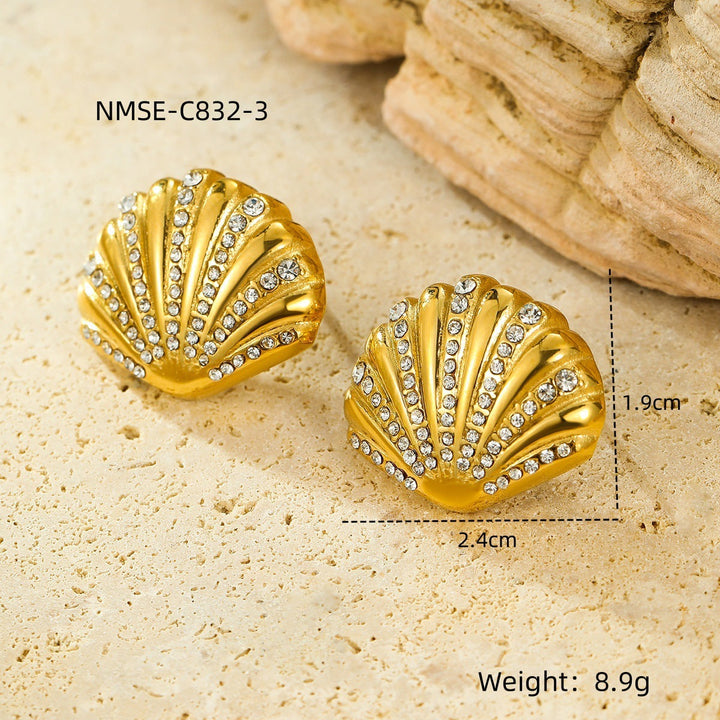 Ocean Necklace Bracelet Earrings Ring Set Niche Collection Ornament Women