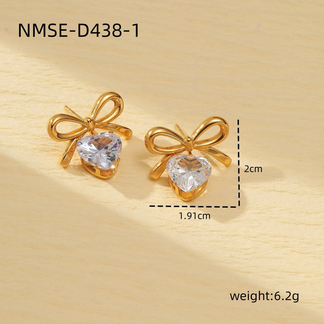 Arrival Marine Elements Starfish Titanium Steel Earrings Fashionable All Match High Grade Non Fading Love Heart Shaped Ring