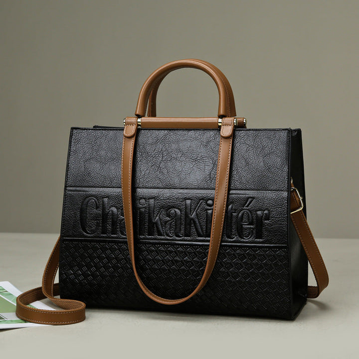 Handbag Large Capacity Totes Women Office Bag Elegant Embossed Women Bag Shoulder