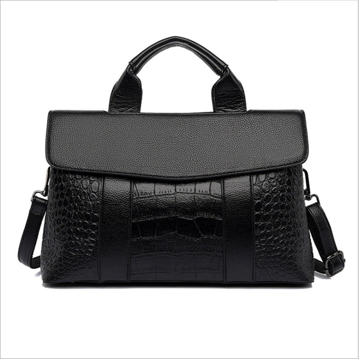 Women Handbag Embossing Boston Bags Large Capacity Work Office Bag Women Shoulder Crossbody