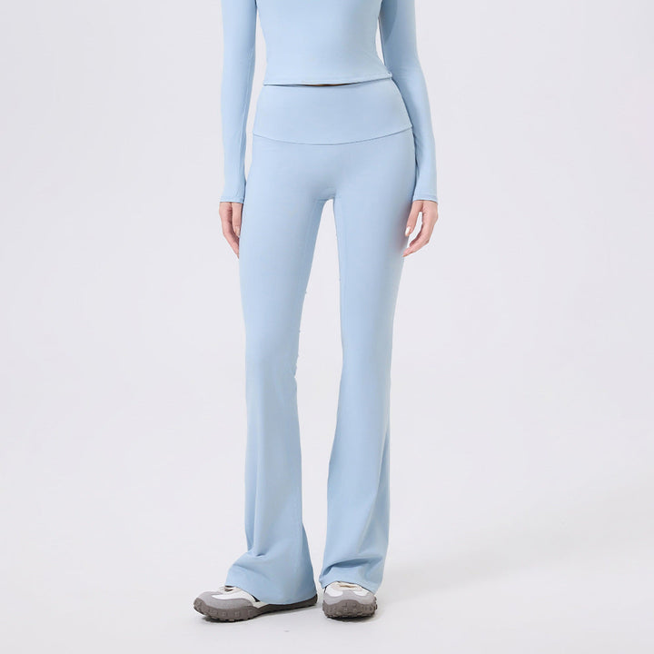 Low Waist Wide Brimmed Bell Bottom Pants Yoga Trousers for Women Sexy Slimming Skinny Workout Pants Slim Fit Hipp Lifting Pants