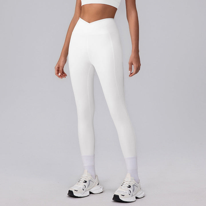 Seamless Quick Drying Yoga Pants Women V Arc Peach Sports Pants High Waist Hip Lift Fitness Trousers