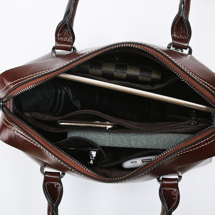 Handbags Women Texture Soft Leather Women Bag Trendy Large Capacity Bag Shoulder Messenger Bag