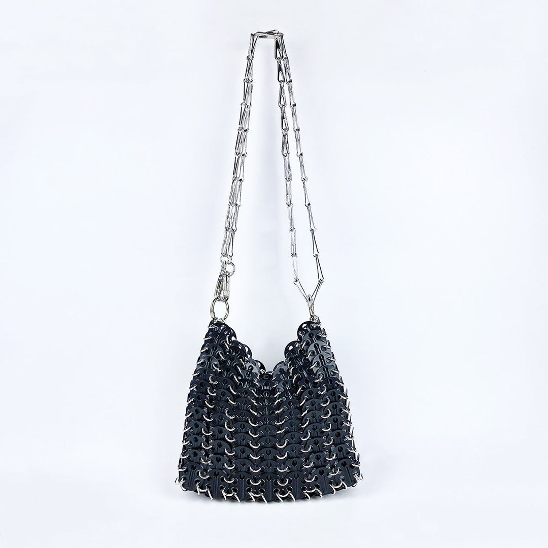 Metal Sequ Large Capacity Phone Crossbody Chain Bag DIY Handmade Bag Women Trendy