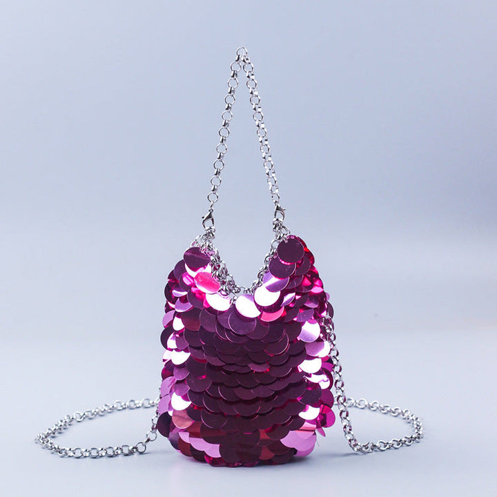Sequin Mobile Phone Bag Niche Fairy Shiny Bright Small Exquisite Portable Messenger Bag