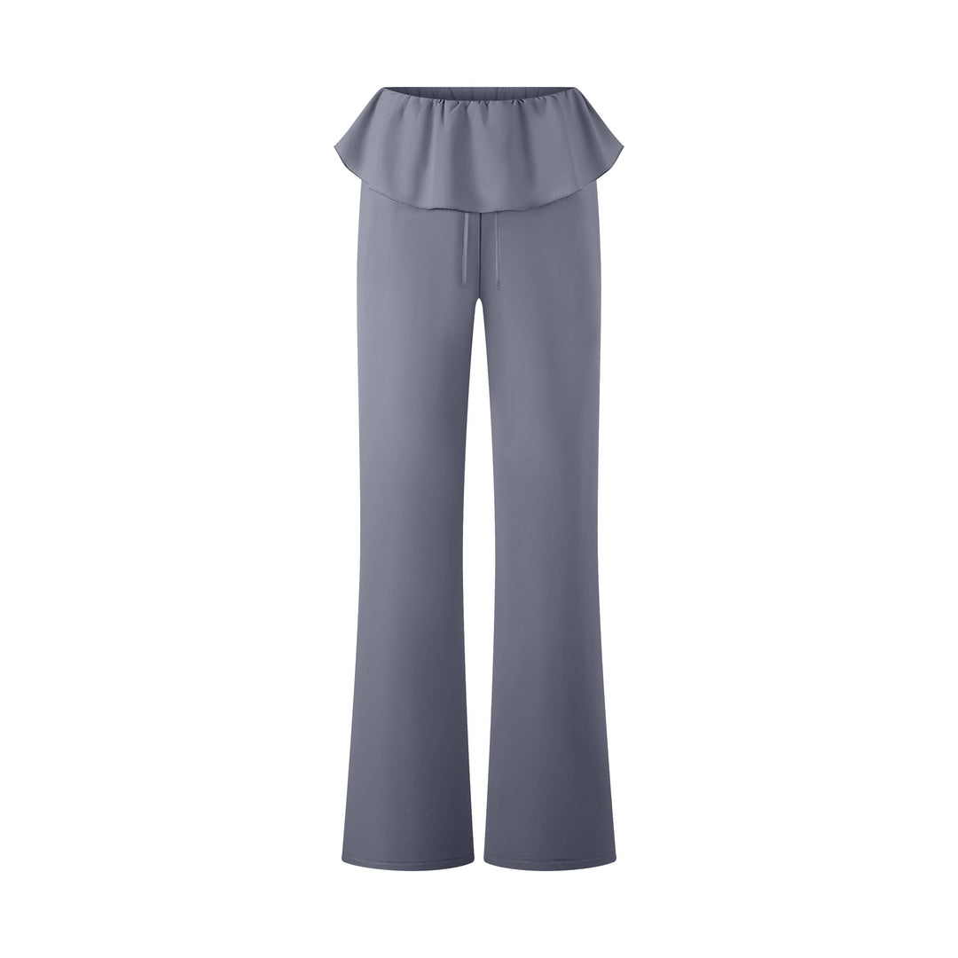 High Waist Drawstring Fitness Lace Quick Drying Yoga Pants Loose Casual Trousers Running Sports Yoga Pants Yoga Pants Women
