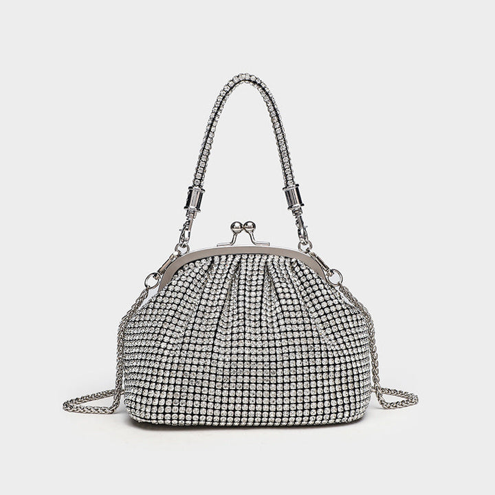 Dinner Bag Diamond Armpit Handheld Clip Bag Trendy One Shoulder Crossbody Bag