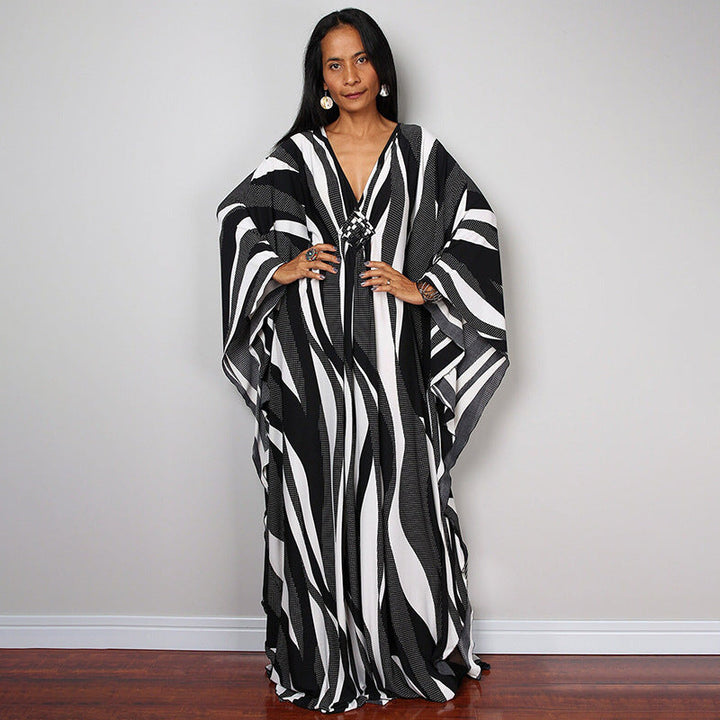 Beach Dress Loose Seaside Vacation Sun Protection Robe Beach Cover Up Swimsuit Outwear Women