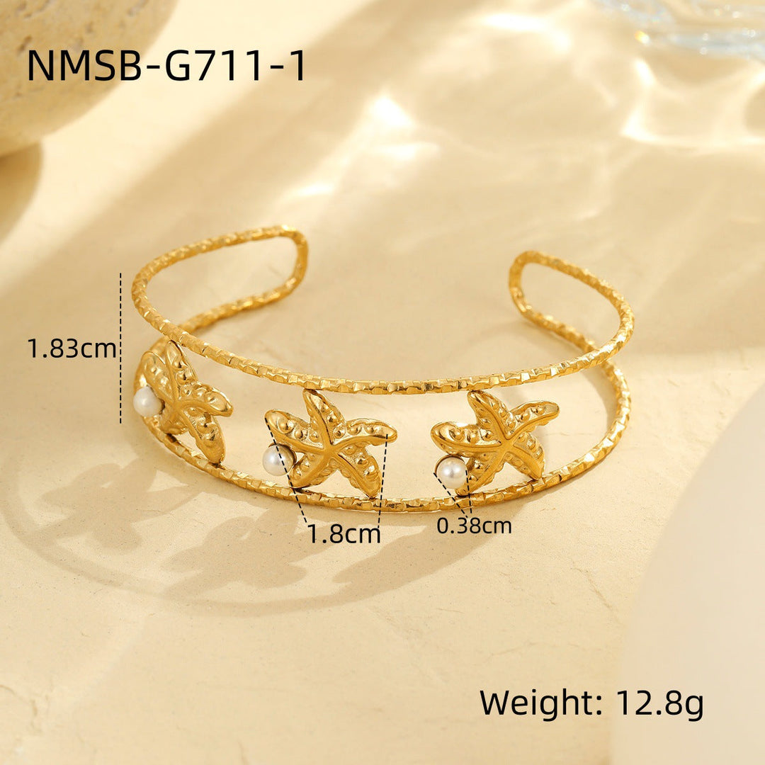 Arrival Ocean Series Starfish Conch Stainless Steel Bracelet Minority Elegant High Grade Bracelet