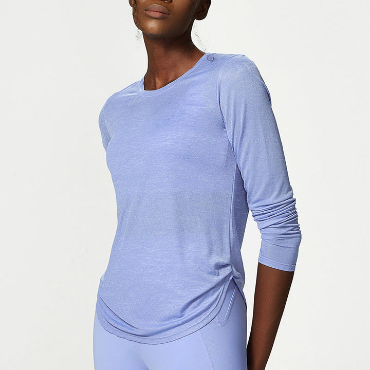 Yoga Clothing Top Loose Long Sleeved Sports Top Women Quick Drying Fitness T shirt Sports Blouse