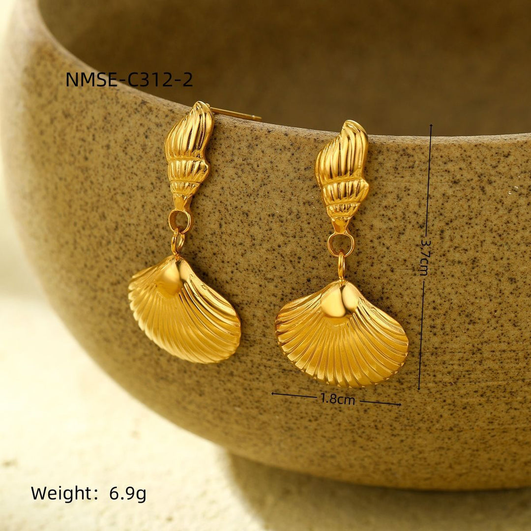 Ocean Necklace Bracelet Earrings Ring Set Niche Collection Ornament Women