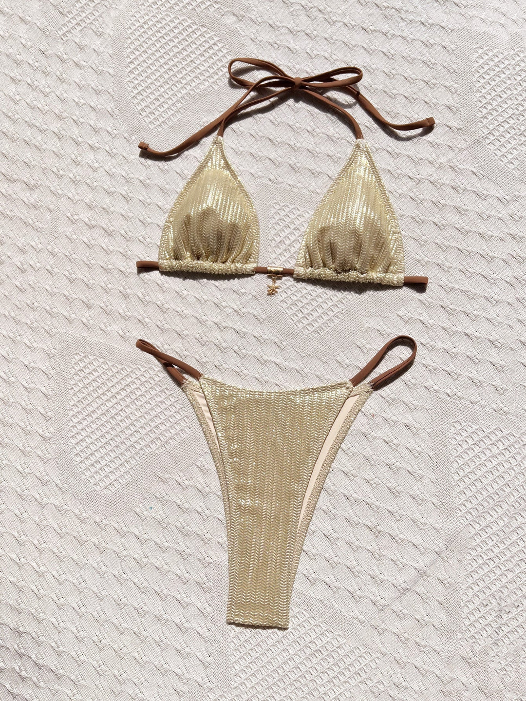 Bikini Backless Swimsuit Women Sexy Swimsuit Solid Color