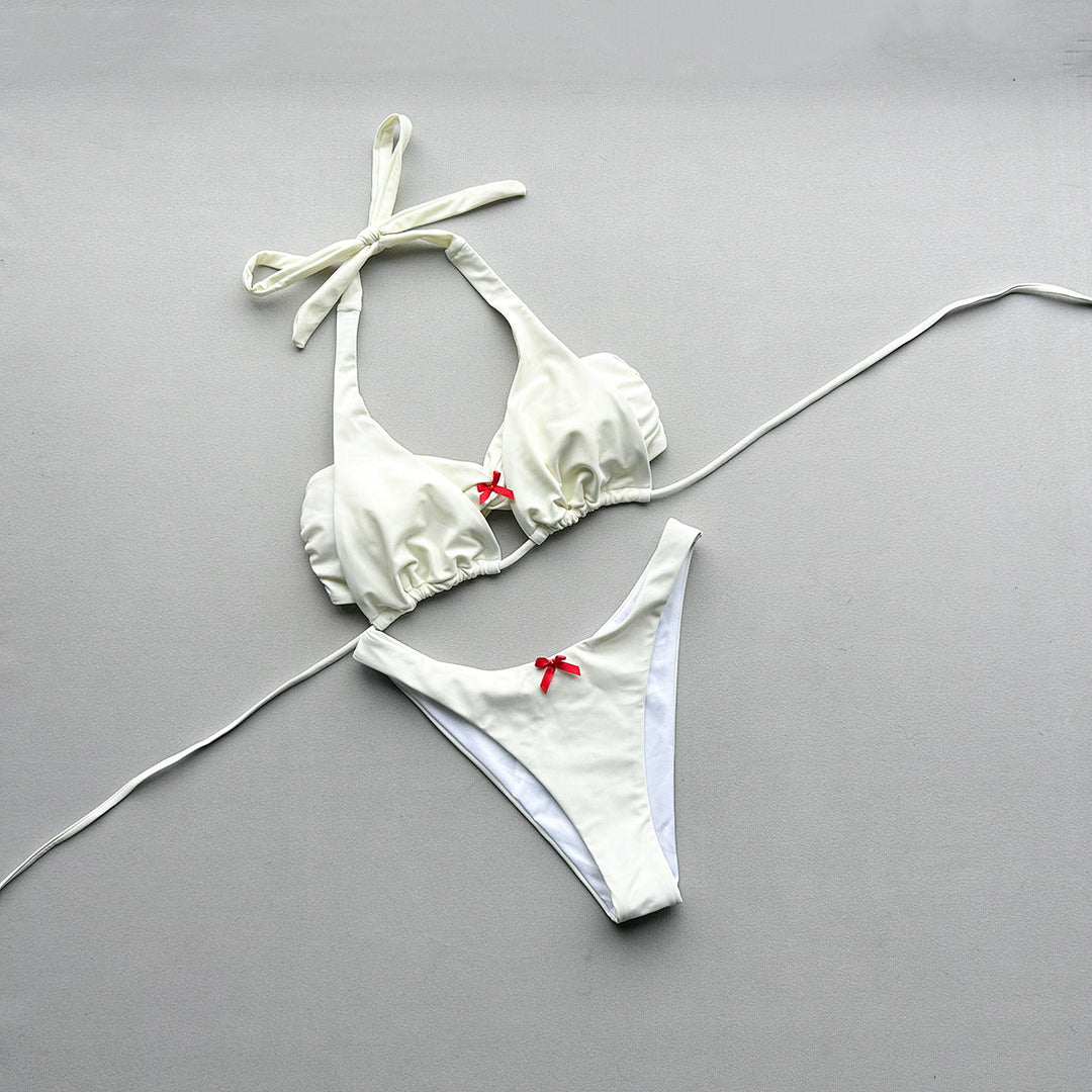 Three Piece Set Bikini Sexy Solid Color Bikini Split Women Swimsuit for Women