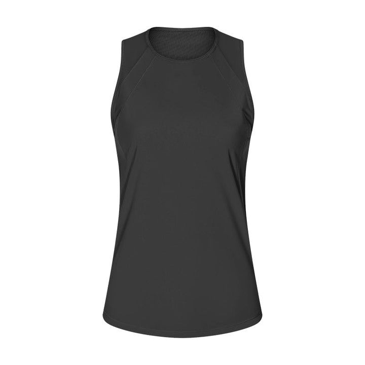 Spring Summer Back Hollow Out Cutout Sports Sleeveless T shirt Light Breathable Cooldry Workout Top