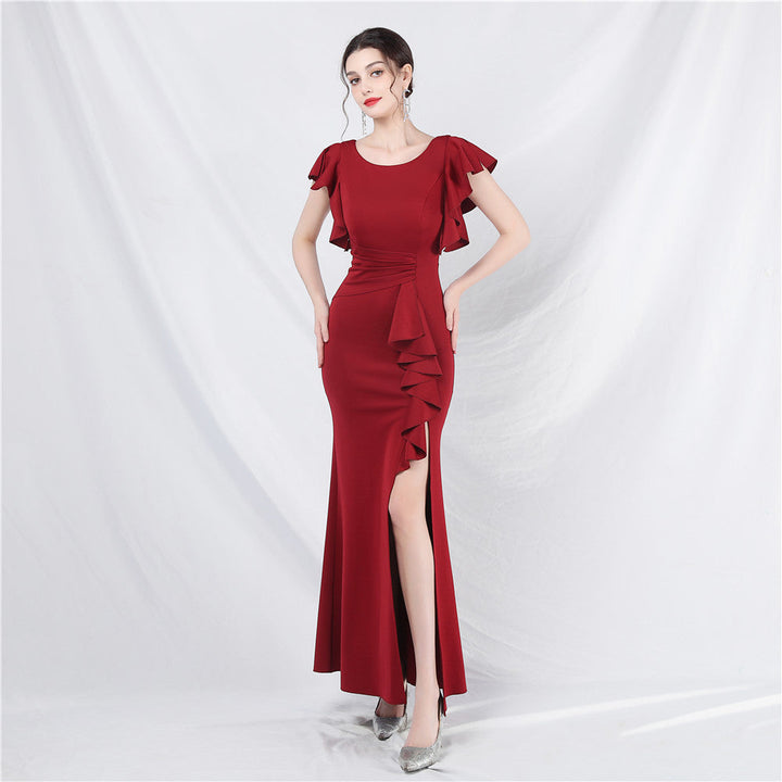 Wedding Cocktail Celebration Exhibition Car Model Long Formal Dress