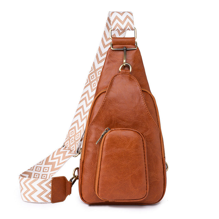 Soft Leather Chest Bag Retro Women Bag Crossbody Bag
