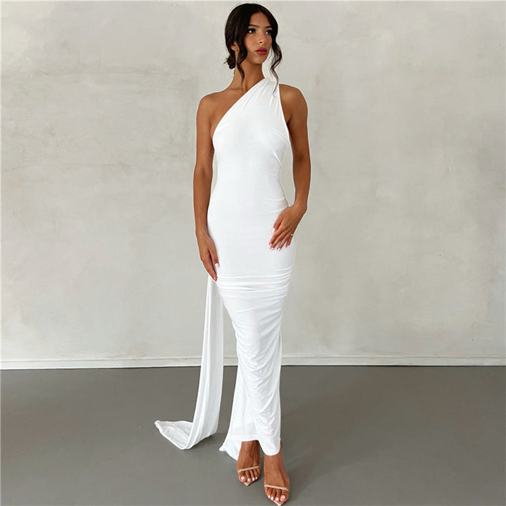 Summer Women Clothing Sexy Backless Halter Sheath Slim Fit Evening Dress Dress for Women