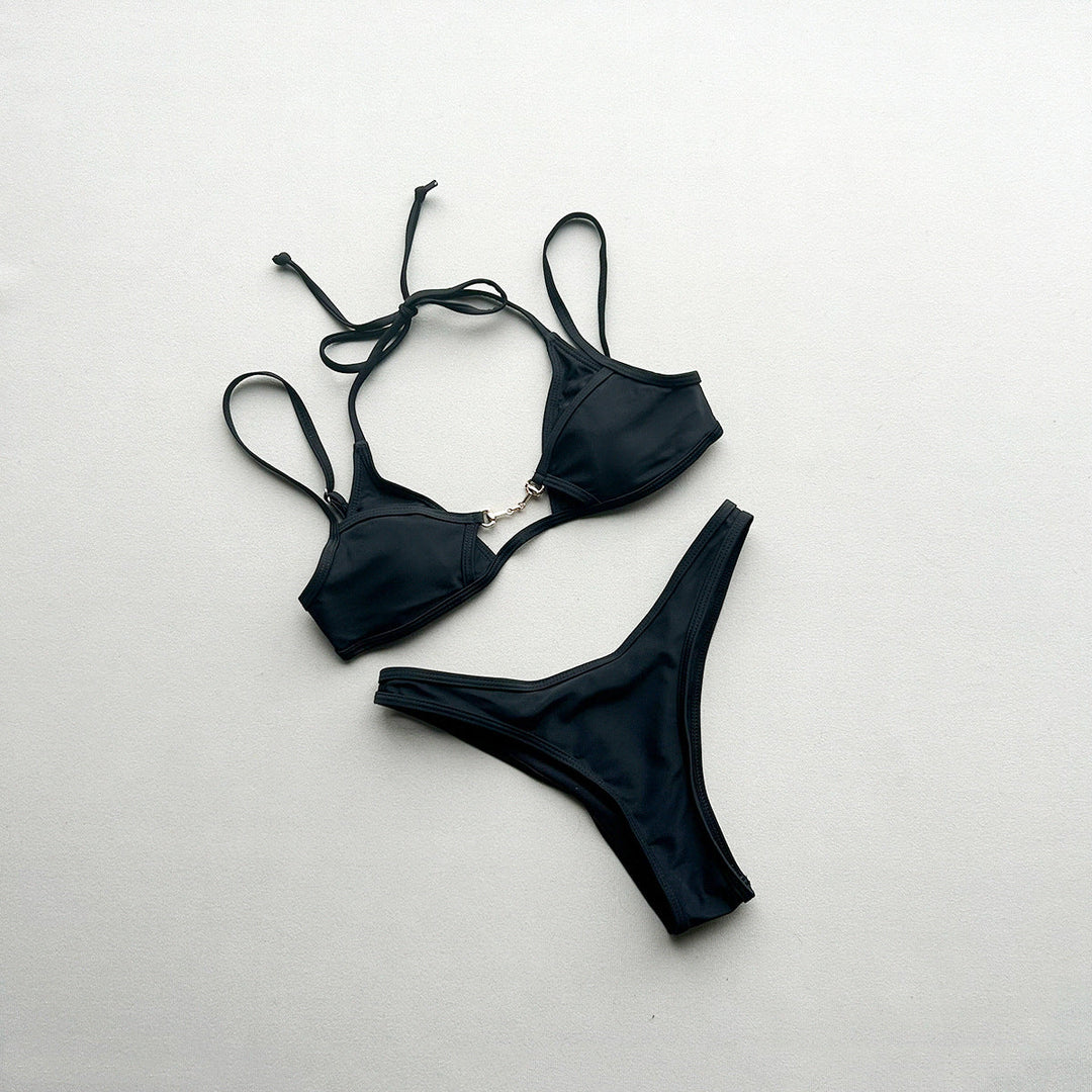 Bikini Sexy Solid Color Bikini Split Women Swimsuit Swimsuit for Women