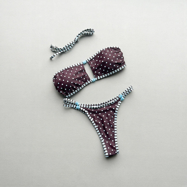 Bikini Sexy Tube Top Bikini Split Women Swimsuit Swimsuit for Women