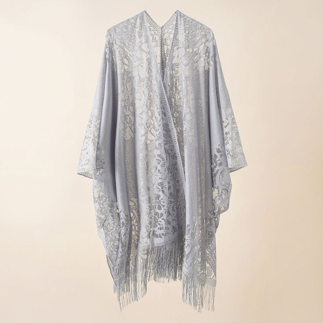 Lace Large Shawl Leaky Lace Cardigan Sun Protection Clothing Beach Cover Up Sun Protection Shawl