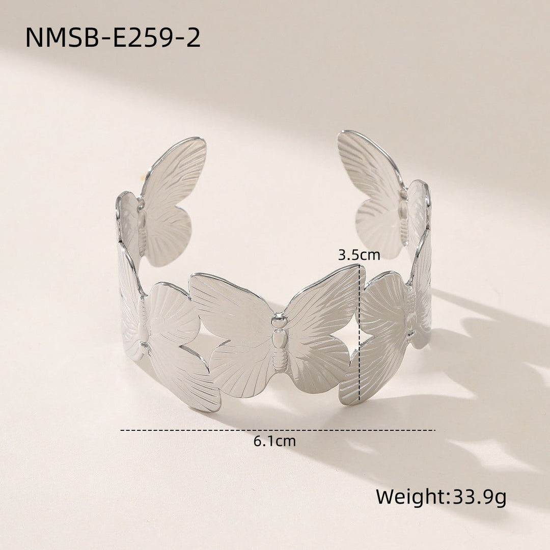 Niche Design 18K Gold Titanium Steel Butterfly Bracelet Women Cold Light Luxury Bracelet Does Not Fade