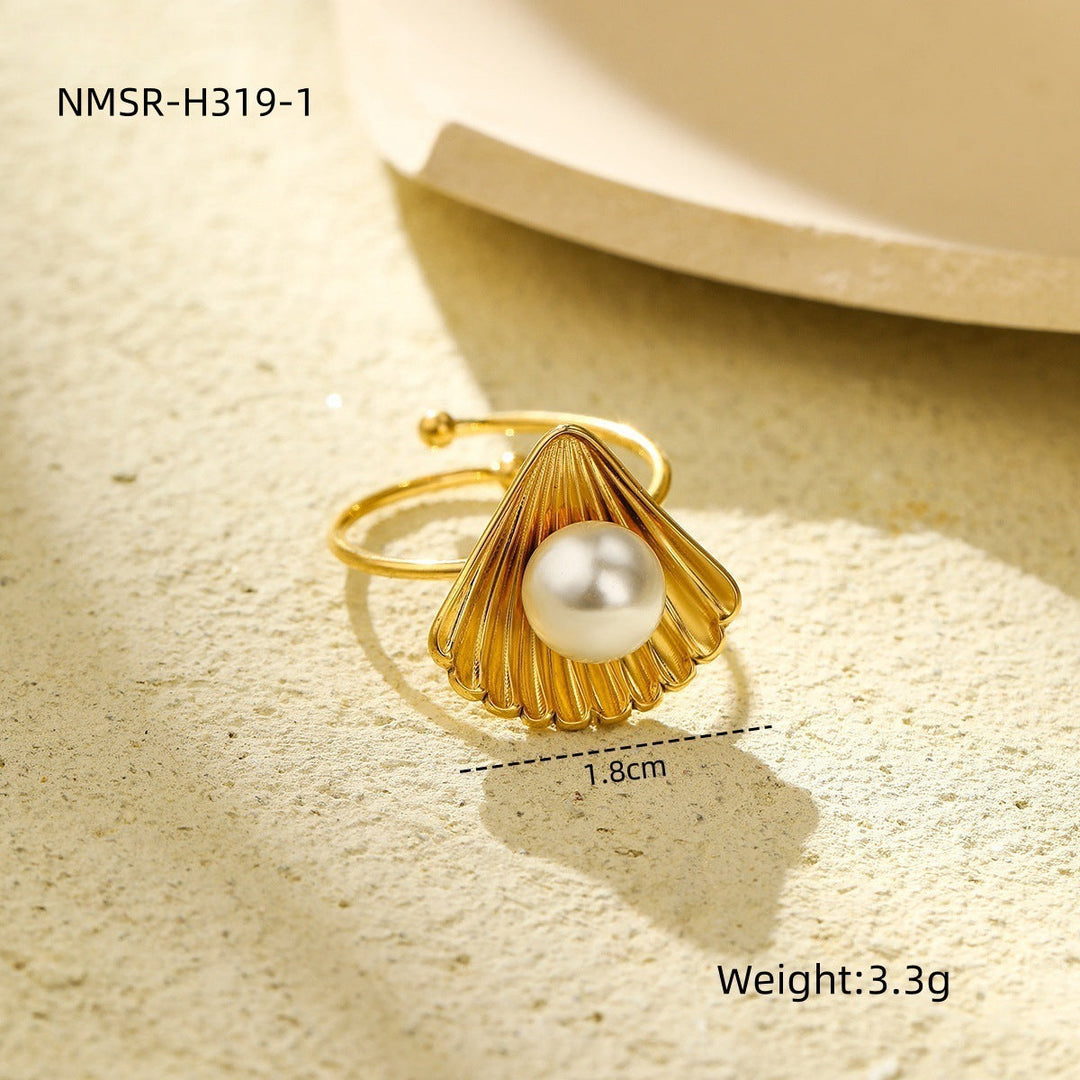 Ocean Necklace Bracelet Earrings Ring Set Niche Collection Ornament Women