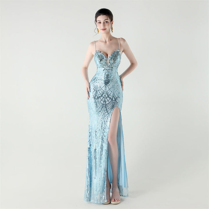 Bead Tube Craft Boning Corset Lace Waist Controlled Sequined Slim Slimming Cocktail Evening Dress