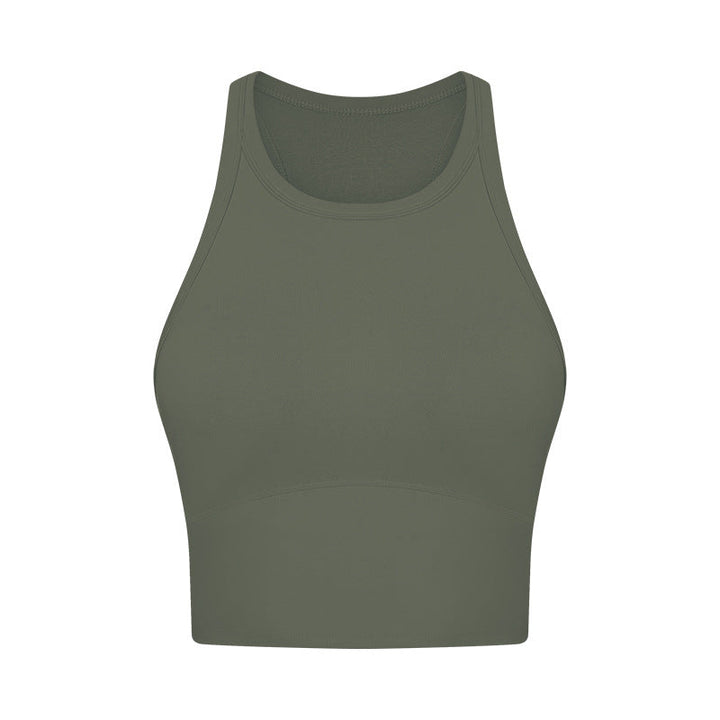 Nude Feel With Chest Pad Yoga Vest Women Shockproof Push Up Accessory Breast Push Up Sports Underwear Bra
