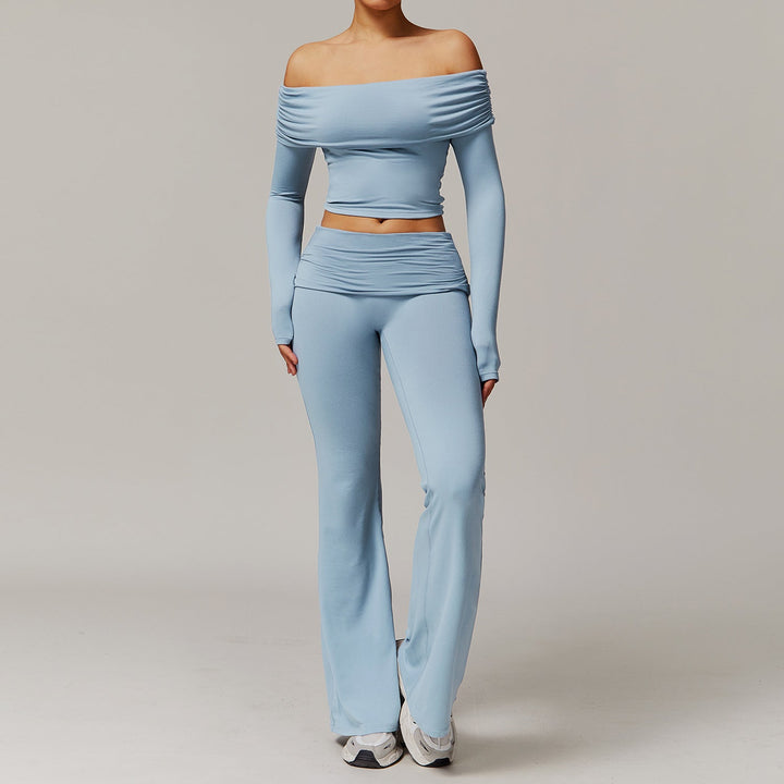 Sollinarry Brushed Yoga Women Casual Comfortable Yoga Clothes Running Exercise Workout Outfit