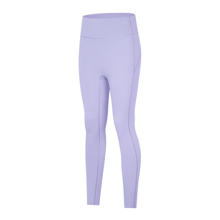 Autumn Brushed Sports Tights High Elastic Slim Fit Peach Hip Seamless Foot Mouth Yoga Pants