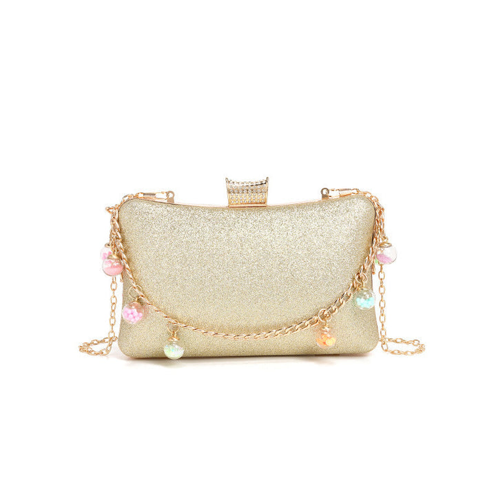 Trendy Ladies Bag Texture Exquisite Women Simple Western Small Bag Lock Single Shoulder Chain Messenger Bag