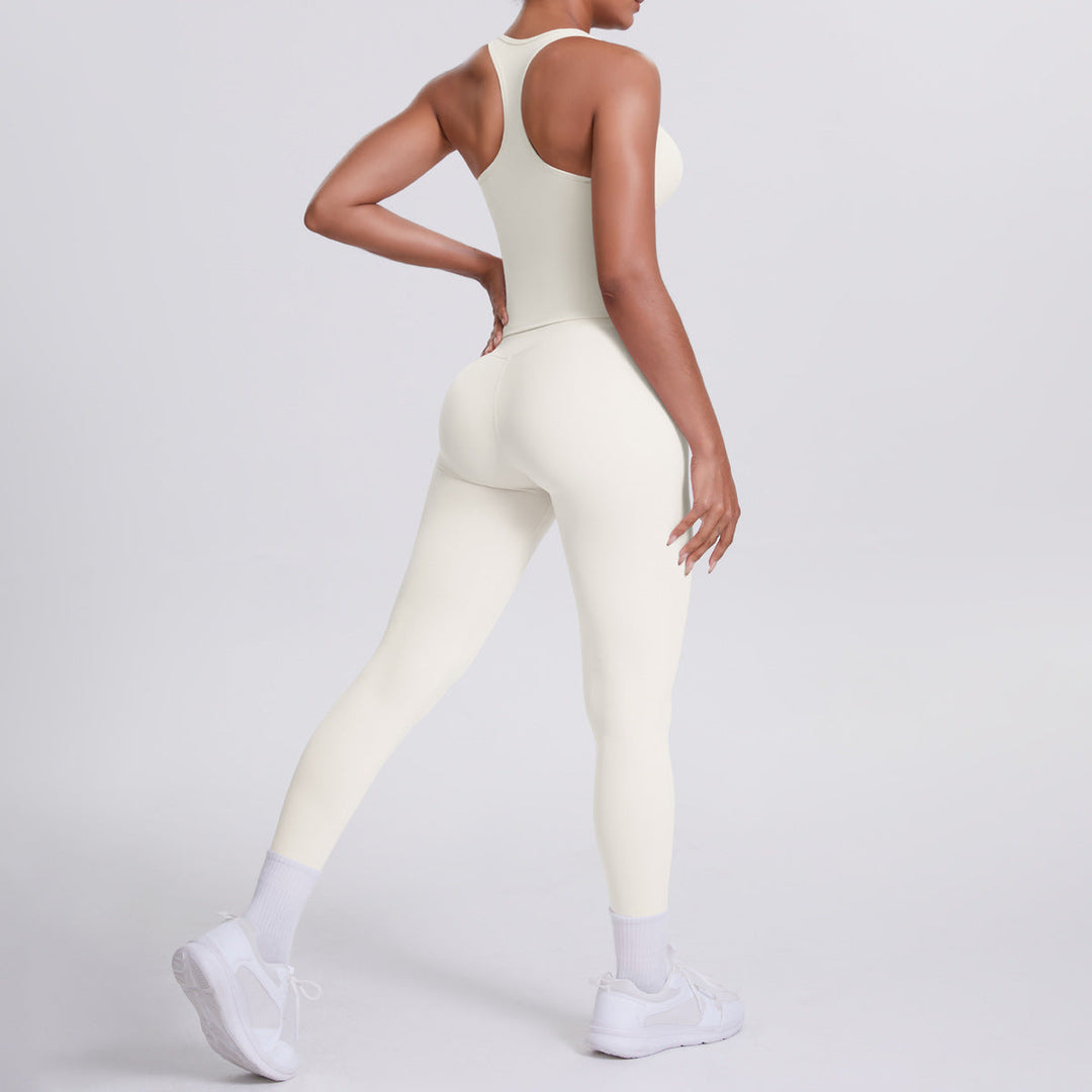 Brushed H Shaped Beauty Back Sports Vest Pants Tight Quick Dry Casual Running Fitness Yoga Wear Women