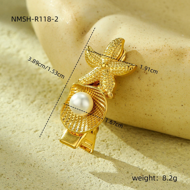 Ocean Necklace Bracelet Earrings Ring Set Niche Collection Ornament Women