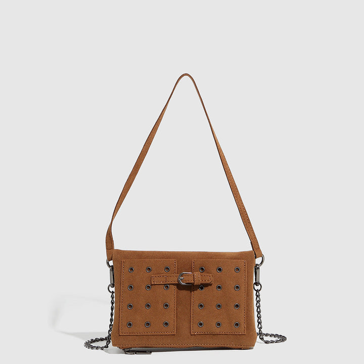 Shoulder Crossbody Bag Underarm Folding Small Square Bag Chain Corns Bag Envelope
